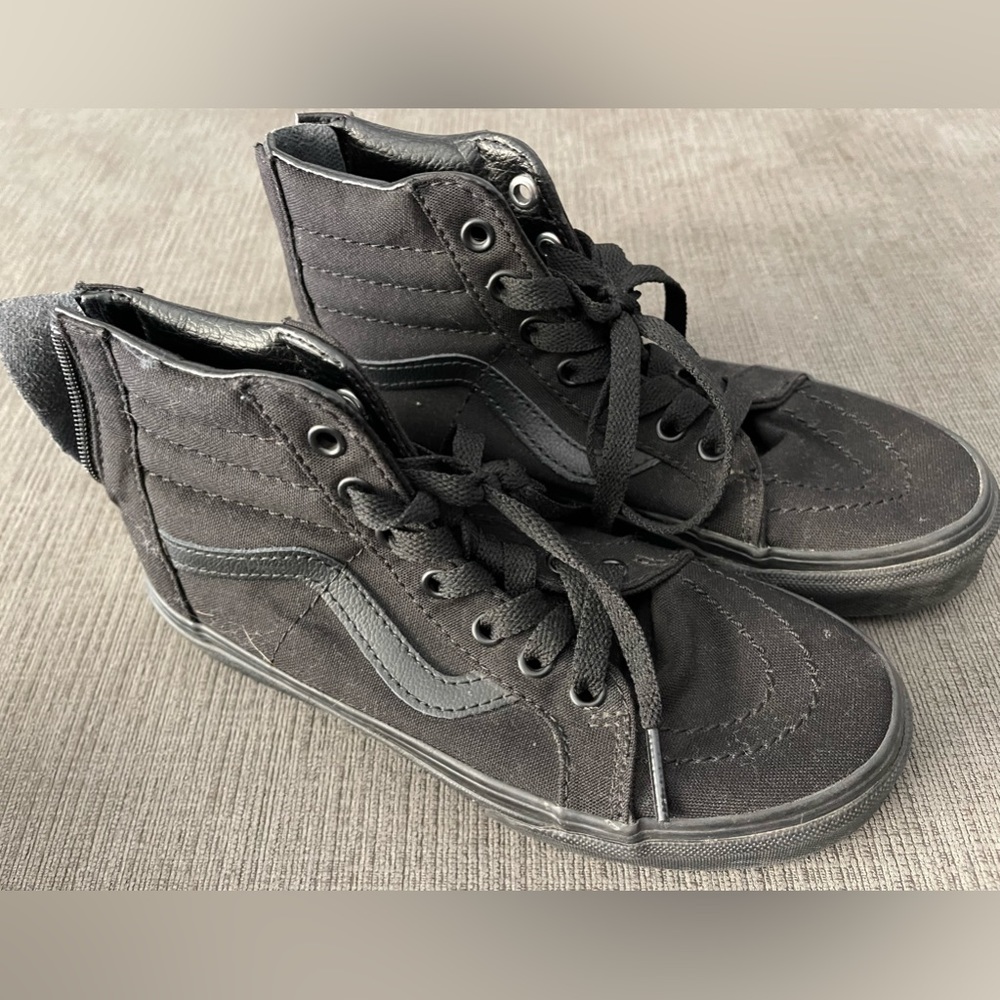 Kids Sk8-Hi zip black Vans